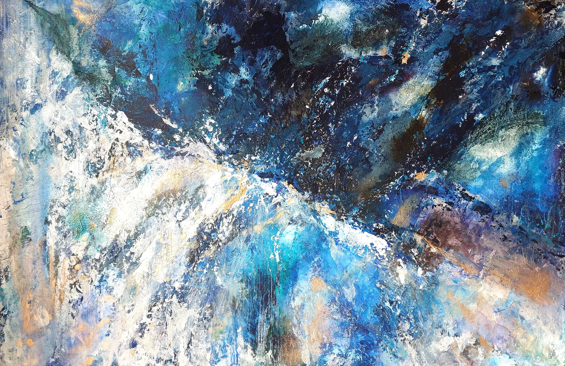 “Acceptance” by Saya — Ink, acrylic, 2024