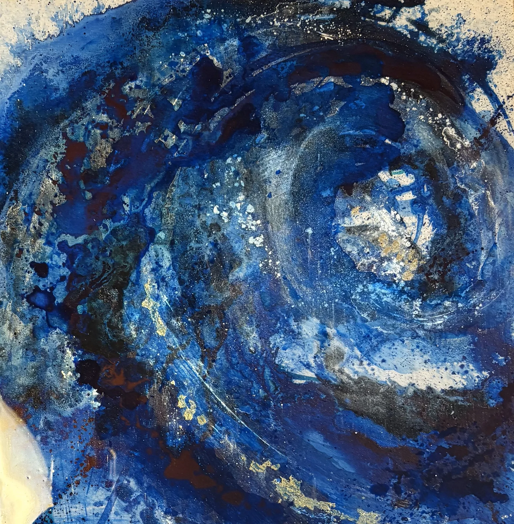 “INFINITY VORTEX” by Saya — Ink, sumi, resin